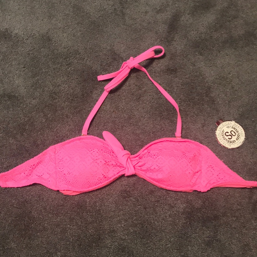 Pink swim top size S